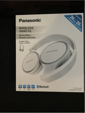 Panasonic Wireless Sans Fil Over the Ear Headphones RP-HF400B Bluetooth